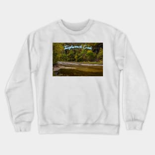 Taughannock Creek Tompkins County New York Crewneck Sweatshirt